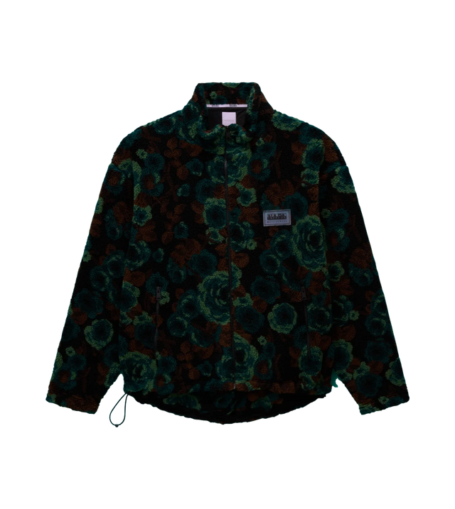 Jacquard-Fleecejacke Emin mit durchgehendem Reißverschluss