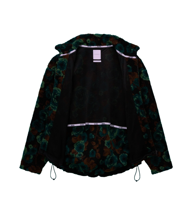 Jacquard-Fleecejacke Emin mit durchgehendem Reißverschluss