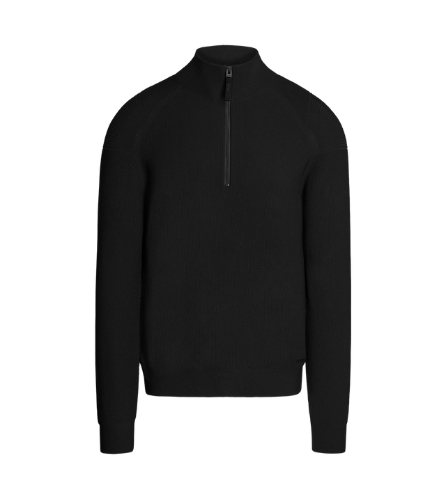Nahtloser Frost Strickpullover mit halbem Reißverschluss