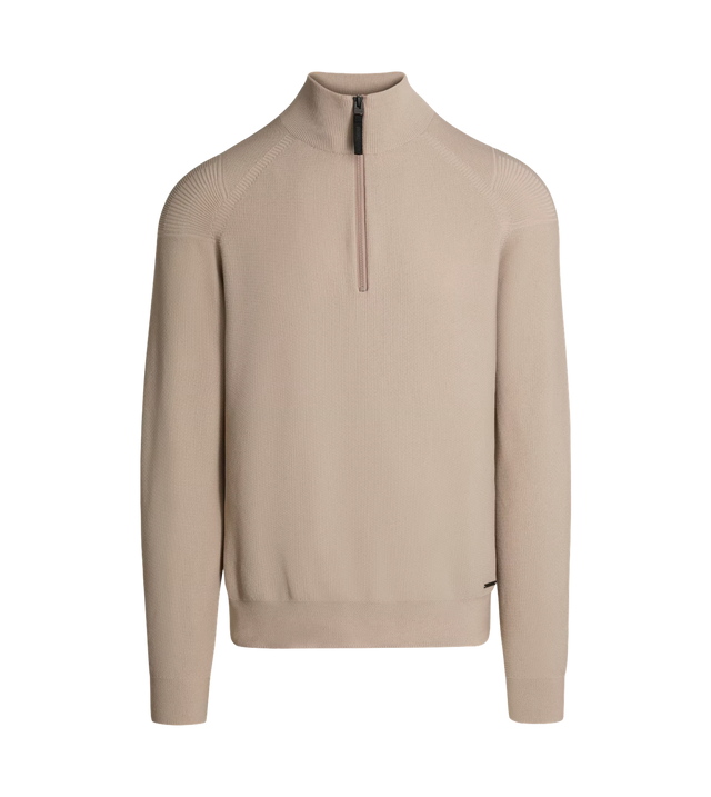 Frost Nahtloser Strickpullover mit halbem Reißverschluss