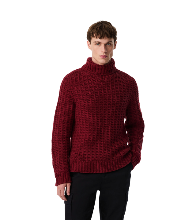 Finar Rollkragenpullover aus nahtlosem Grobstrick