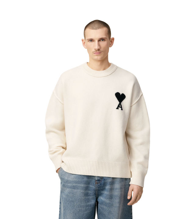 Pullover aus gefilztem Merinowollstrick