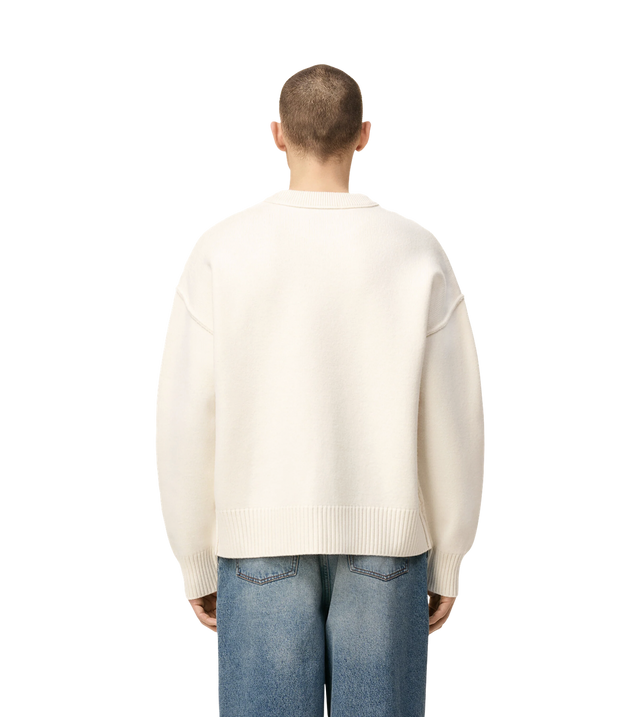 Pullover aus gefilztem Merinowollstrick