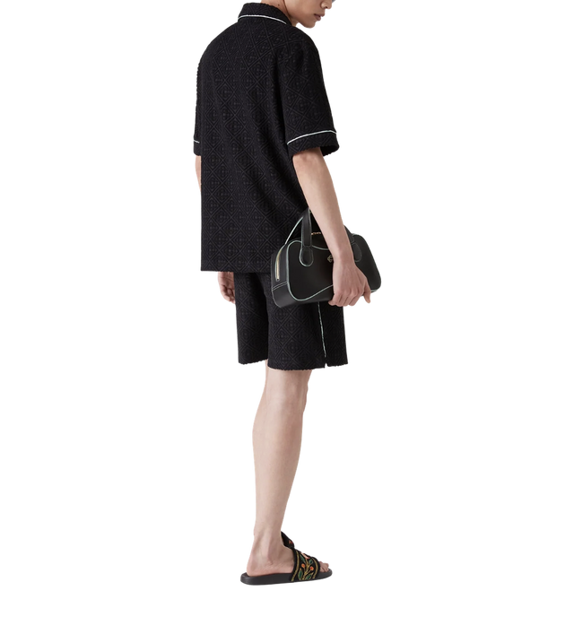 Monogram Towelling kurzarm Shirt