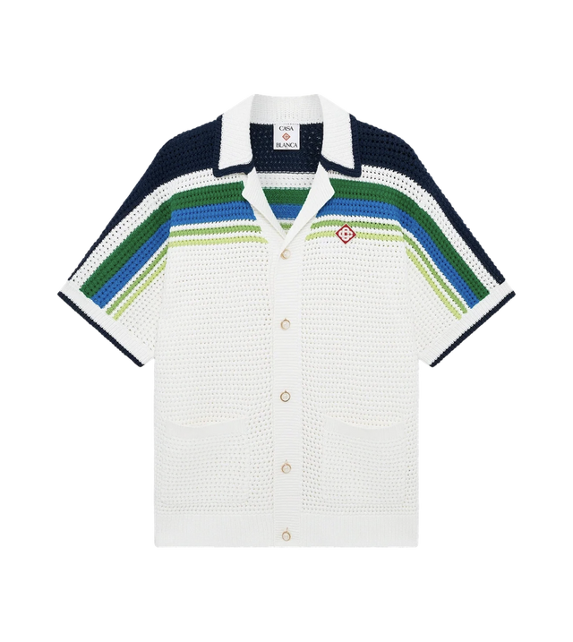 Streifen kurzarm Knit Shirt