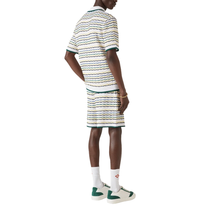 Tuck Stitch kurzarm Polo