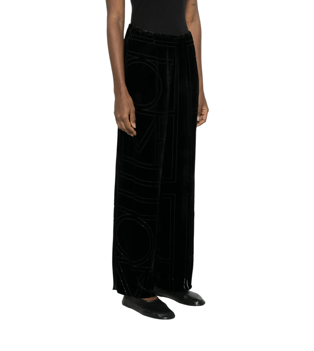 Monogram geometric-pattern PJ trousers