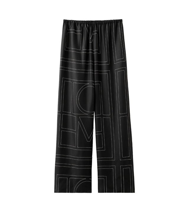 Monogram silk pj bottoms