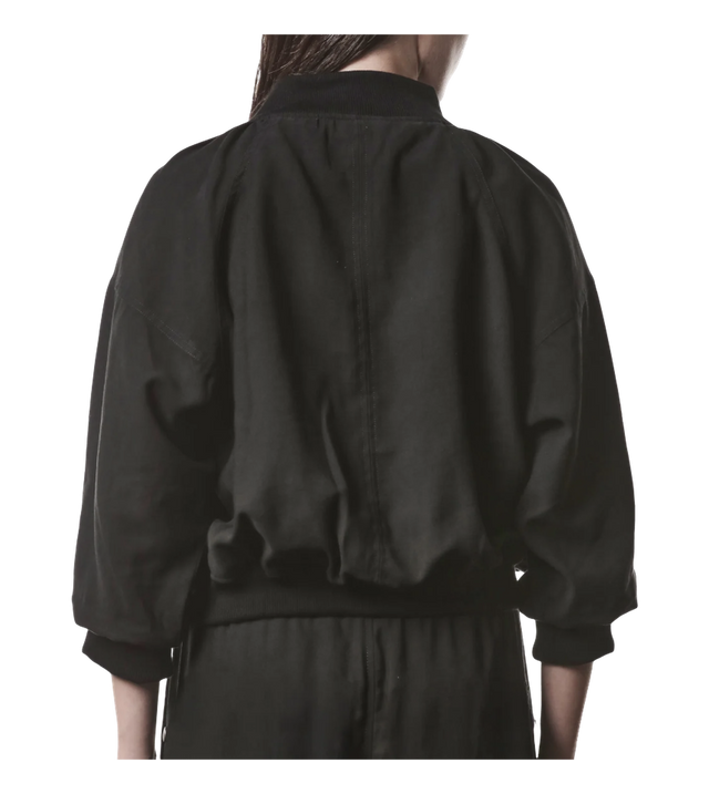 Bomberjacke mit gerafftem Detail