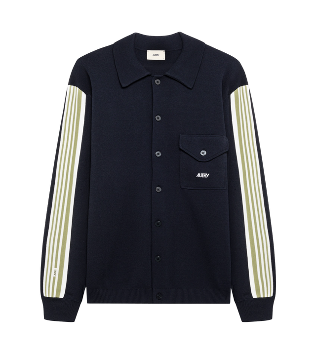 Hemdjacke aus Viskose-Strick