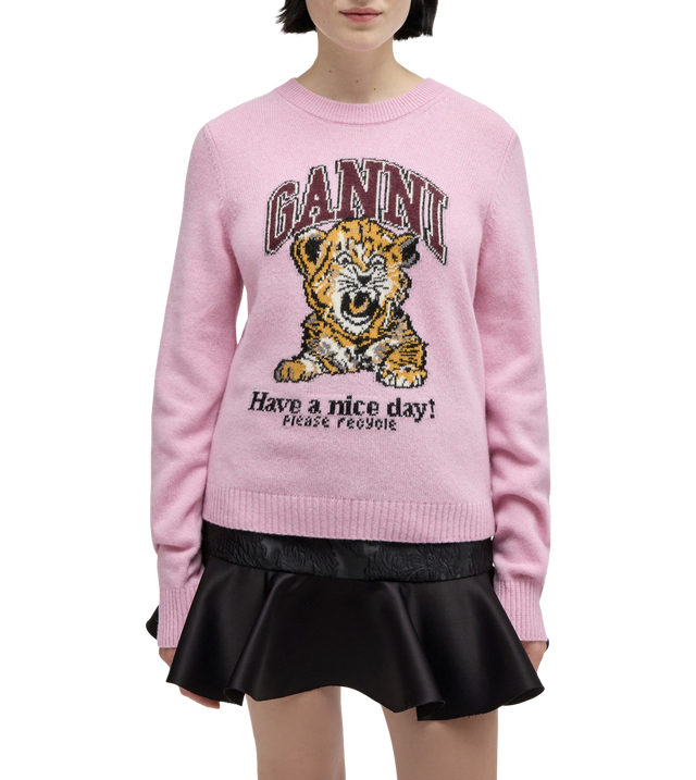 Wollpullover mit Grafik