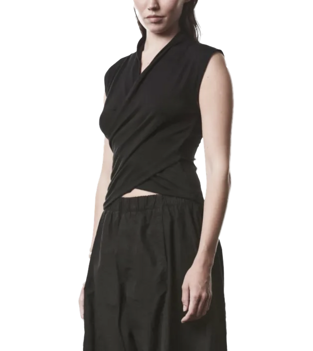 Crossover Sleeveless T-Shirt