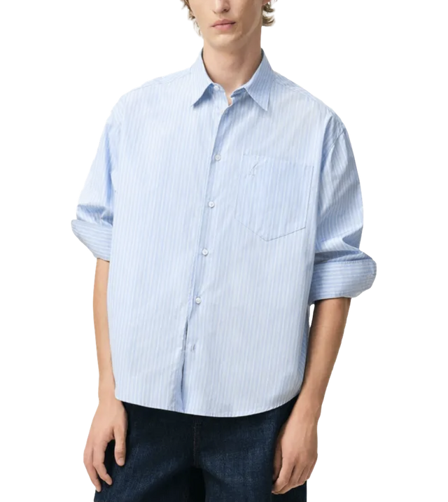 Gestreiftes Popeline-Hemd