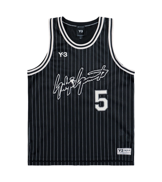 Ärmelloser Basketball-Trikot mit Streifen
