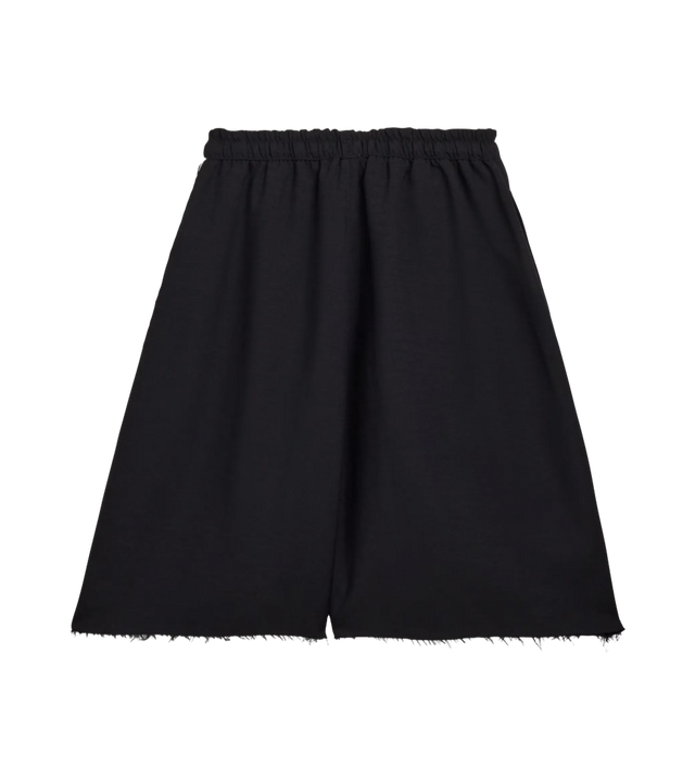 Ausgefranste Shorts mit Streifendetail