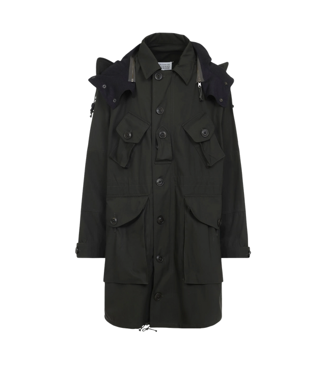 Kapuzenmantel mit Taschen