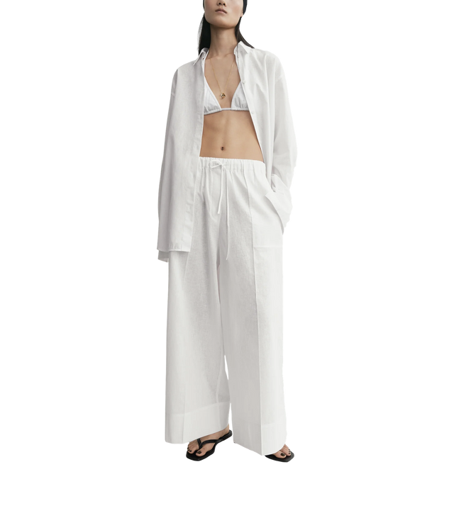 Oversized Sommerhemd aus Leinen