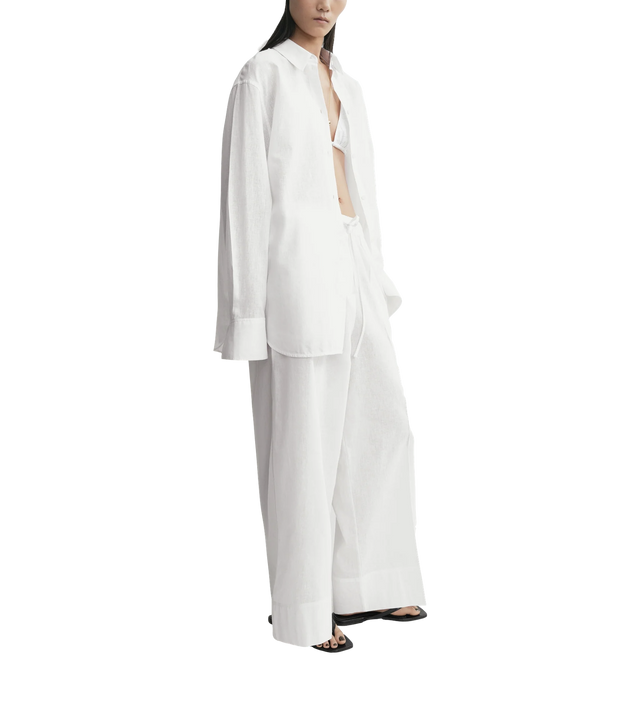 Oversized Sommerhemd aus Leinen