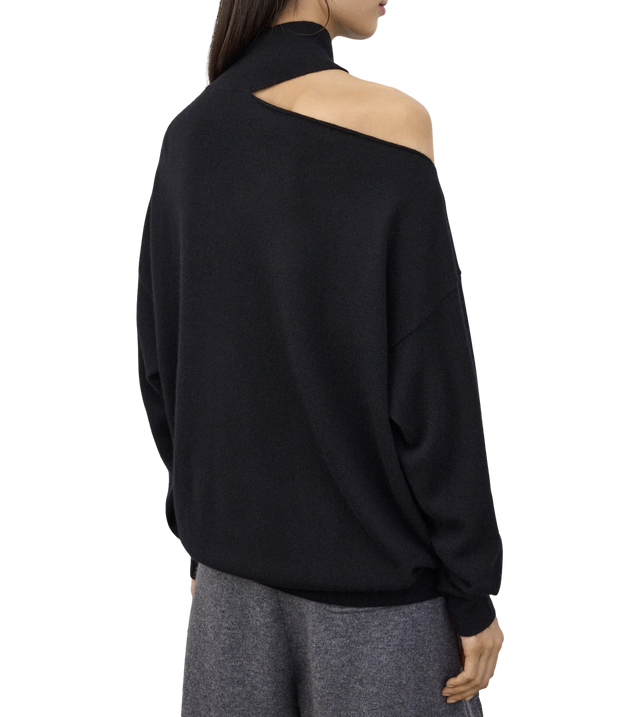 Alvia Cashmere-Pullover mit asymmetrischem Schulterdetail