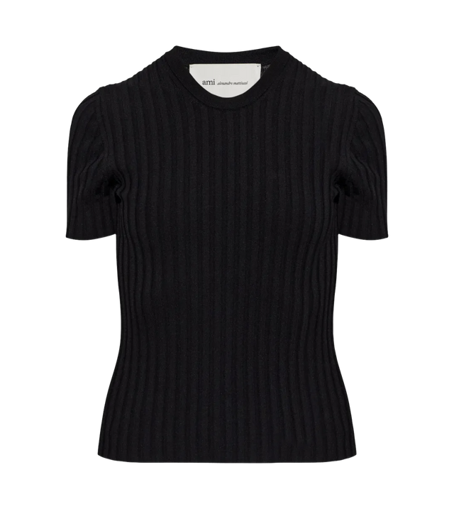 Ribbed-knit T-shirt
