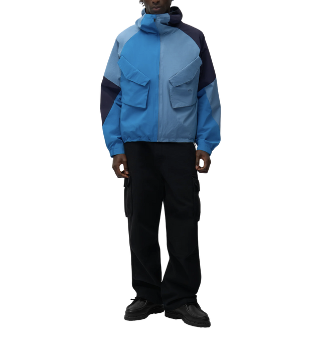Multicolor Technical Jacke mit Kapuze