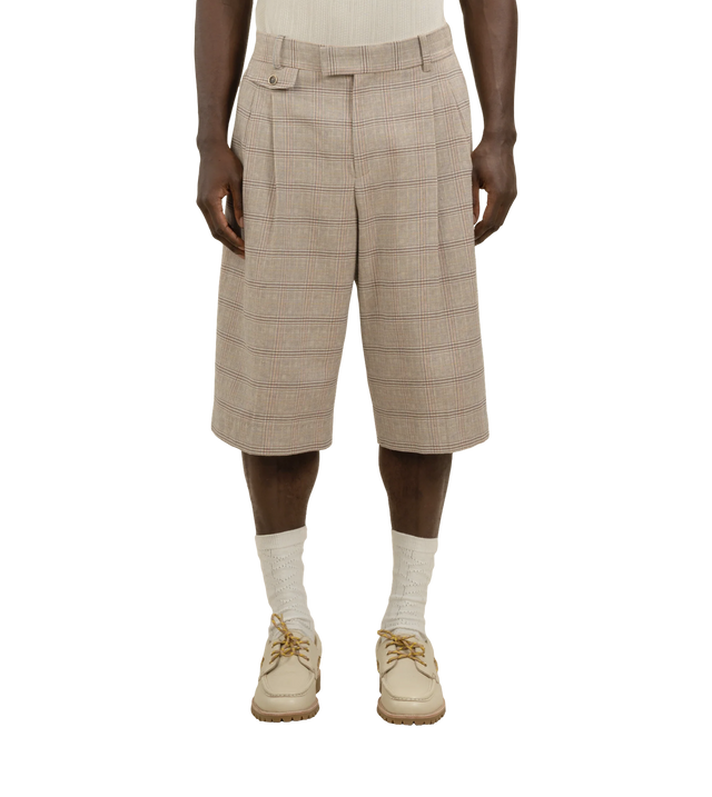 Karierte Shorts in weiter Passform