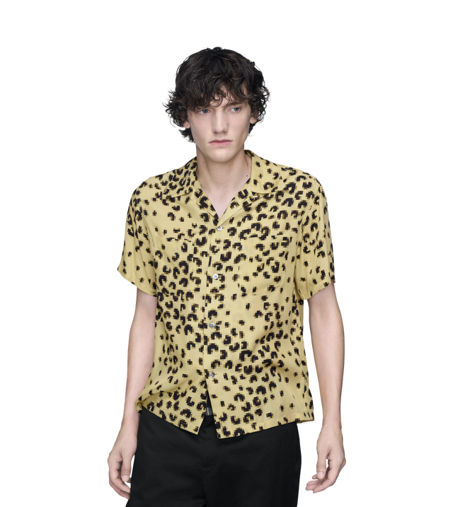Hemd mit verpixeltem Leopardenprint