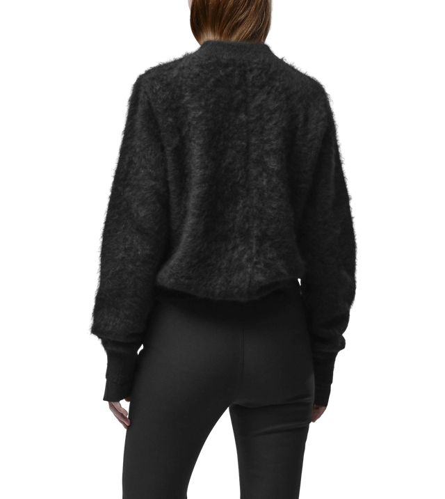 Strickjacke aus Mohair-Mix mit Knopfverschluss