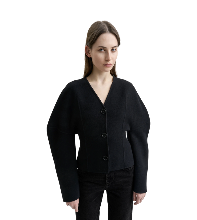 geformter Double Face Cardigan