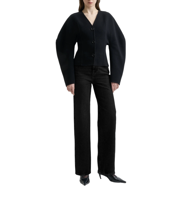 geformter Double Face Cardigan