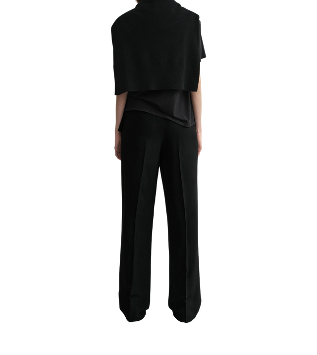 Double-pleat tailored trousers