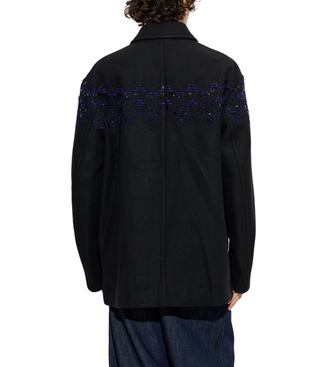 Classic Button Coat aus Wollmix