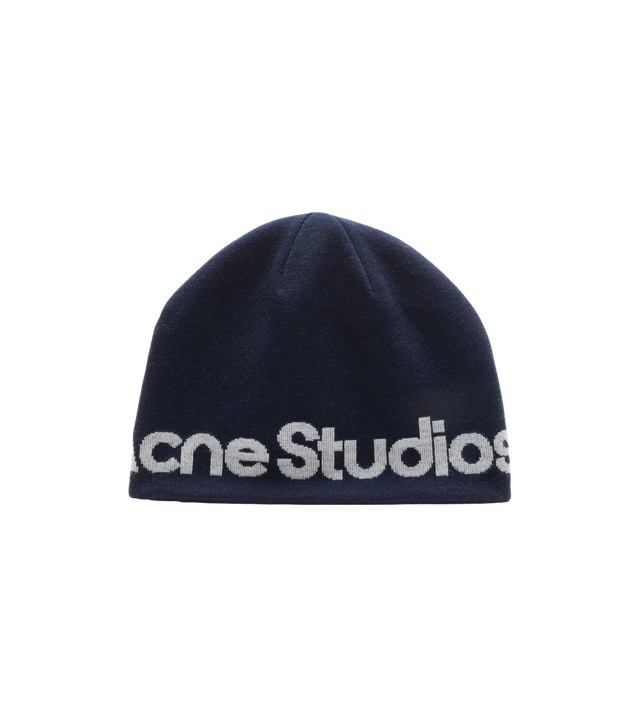 Gestrickte Beanie-Mütze aus Wolle