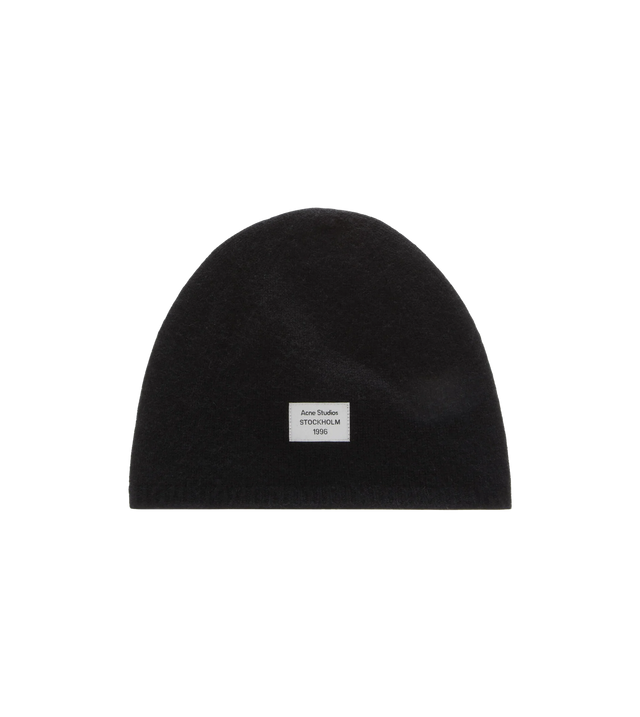 Kaschmir-Beanie mit Logo
