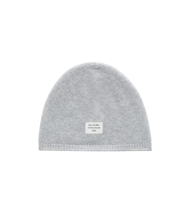 Kaschmir-Beanie mit Logo