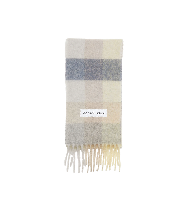 Karierter Schal aus Mohair