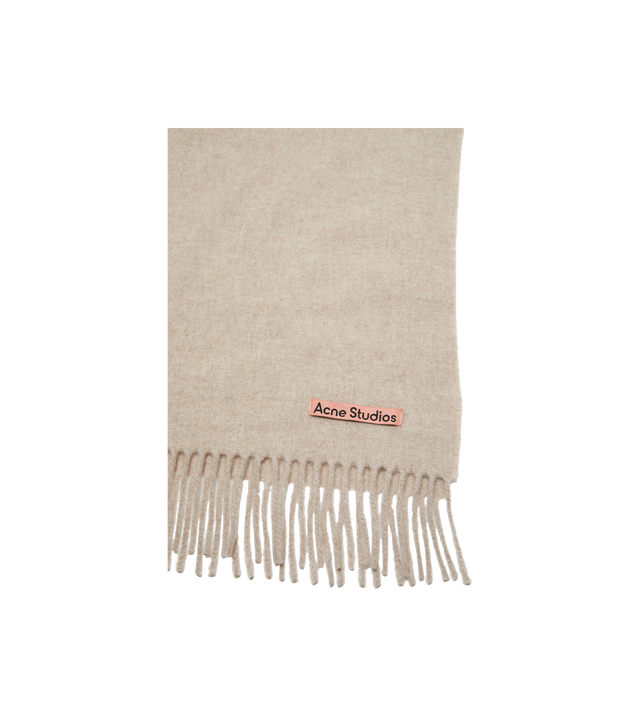 Oversized-Wollschal mit Fransen
