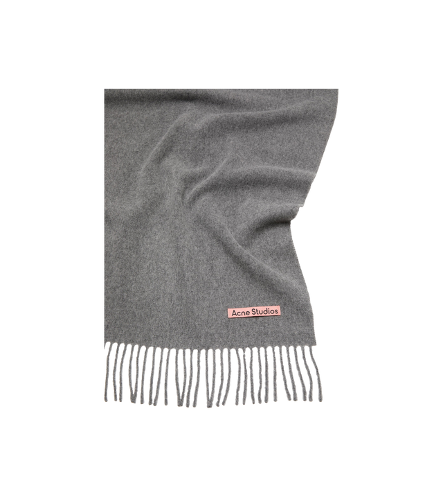 Oversized-Wollschal mit Fransen
