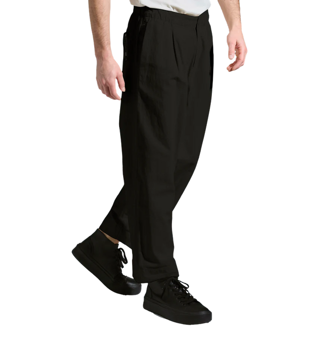 Oversize-Cropped-Hose aus Baumwoll-Leinen