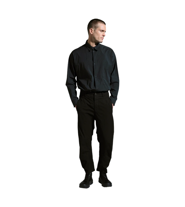 Ergonomische Hose im Loose Fit aus Baumwollkrepp