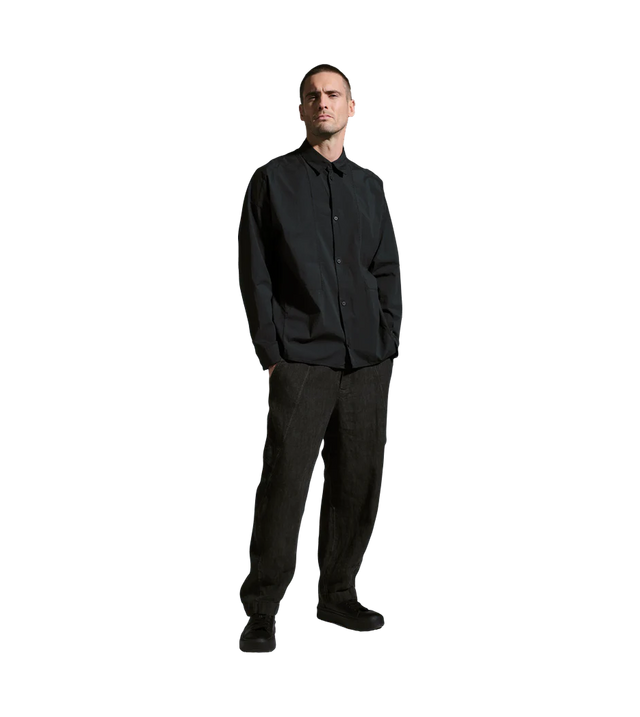Oversize-Hemd aus Stretch-Popeline
