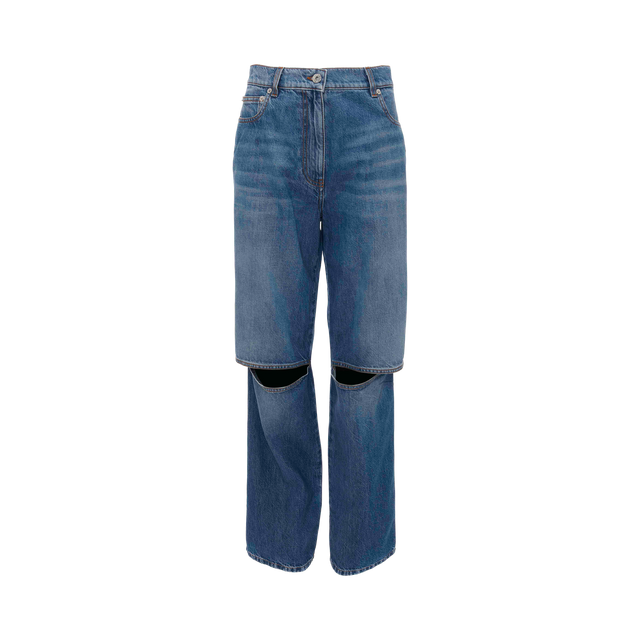 Bootcut Jeans mit Cut-Out-Knees