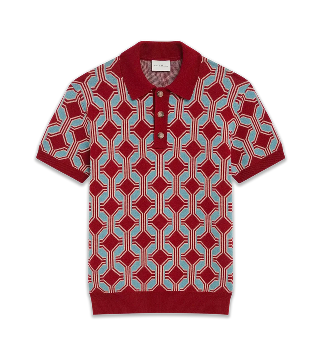 Polo mit geometrischem Muster