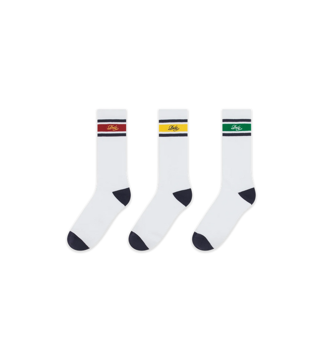 Gestreifte Socken mit Logo