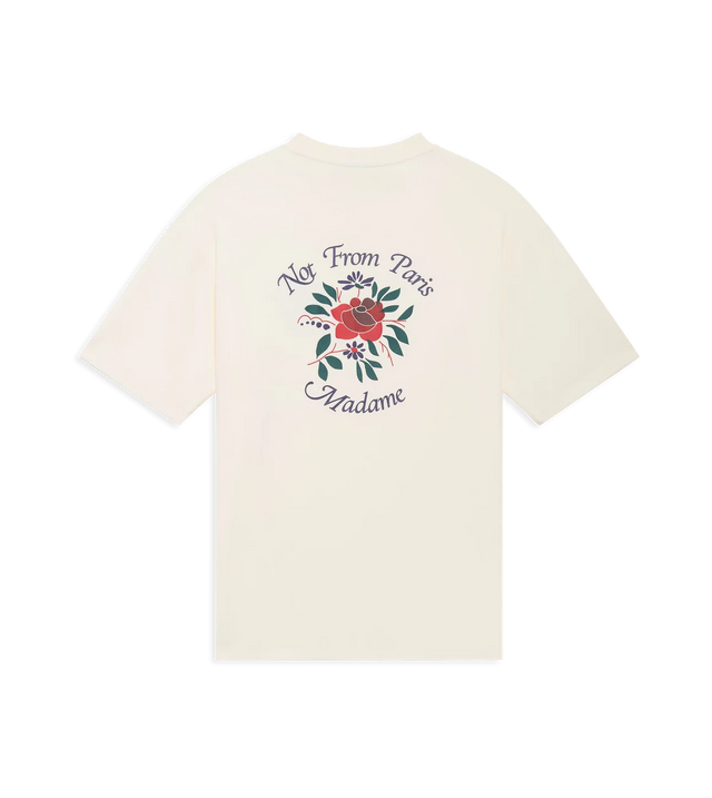 T-Shirt Slogan-Fleurs-Print