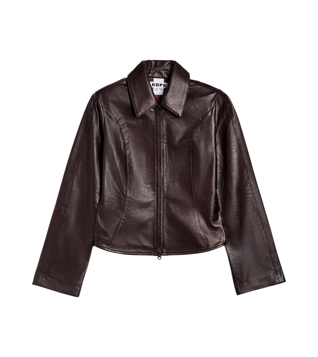 SWEEP LEATHER SHIRT