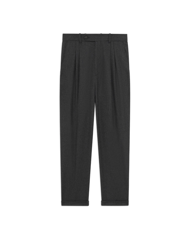 Cropped-Hose mit Umschlagbündchen