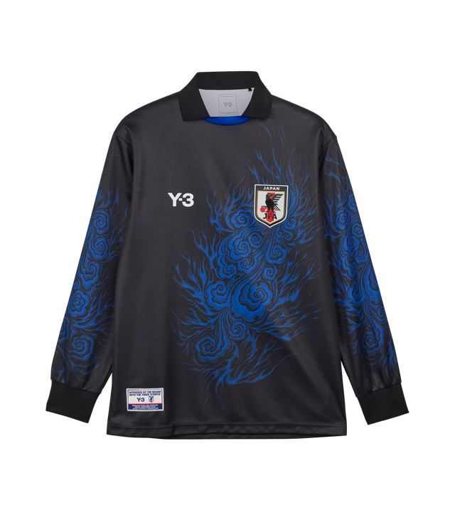 Y-3 JFA Longsleeve (schwarz/blau)