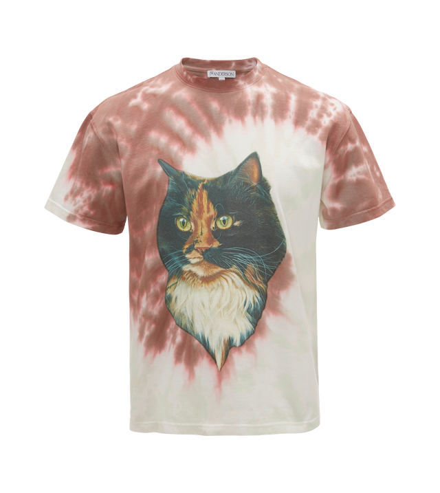 Tie-Dye-T-Shirt mit Print