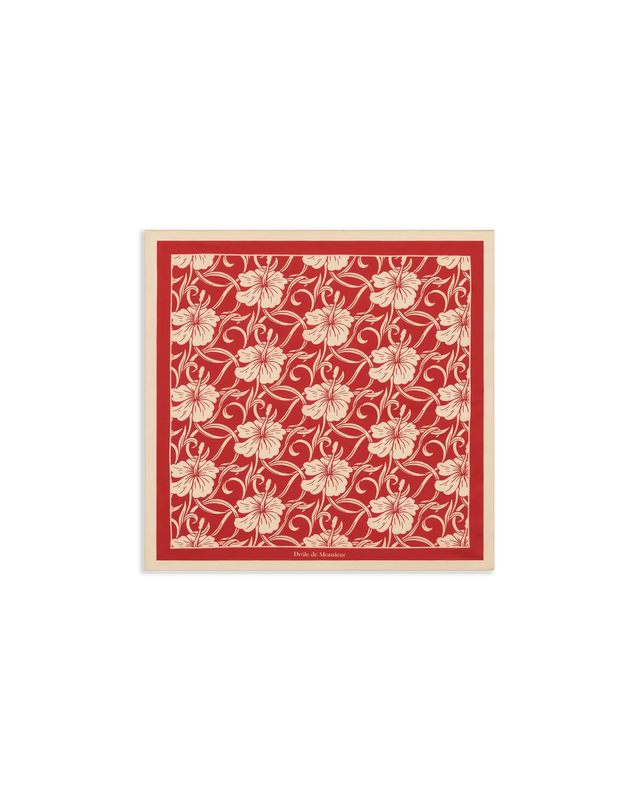 Monogramm Hibiskus Tuch